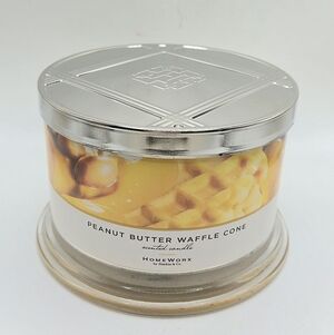 Homeworx Slatkin Peanut Butter Waffle Cone 3-wick Candle